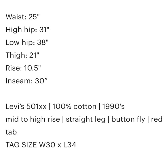 ‼️SOLD‼️ Authentic 90s Vintage Levis 501 Jeans - Picture 7 of 8